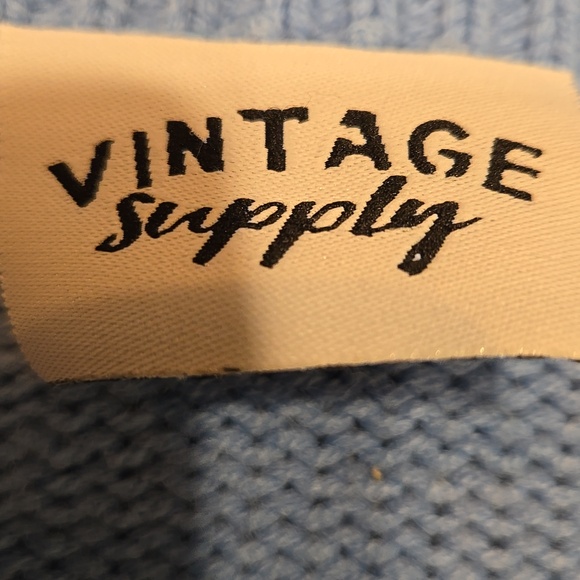 VINTAGE SUPPLY SPLIT NECK FLORAL CARDIGAN .SIZE SMALL. MADE IN THE U.K. FLOWERS - Picture 4 of 13